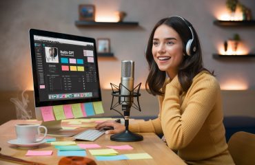 a-beautiful-young-woman-sits-at-a-desk-using-radio-CByp3iXtTmqwFrEm8ntDHw-h9pY4Vf8TCGJewr9mxitYg