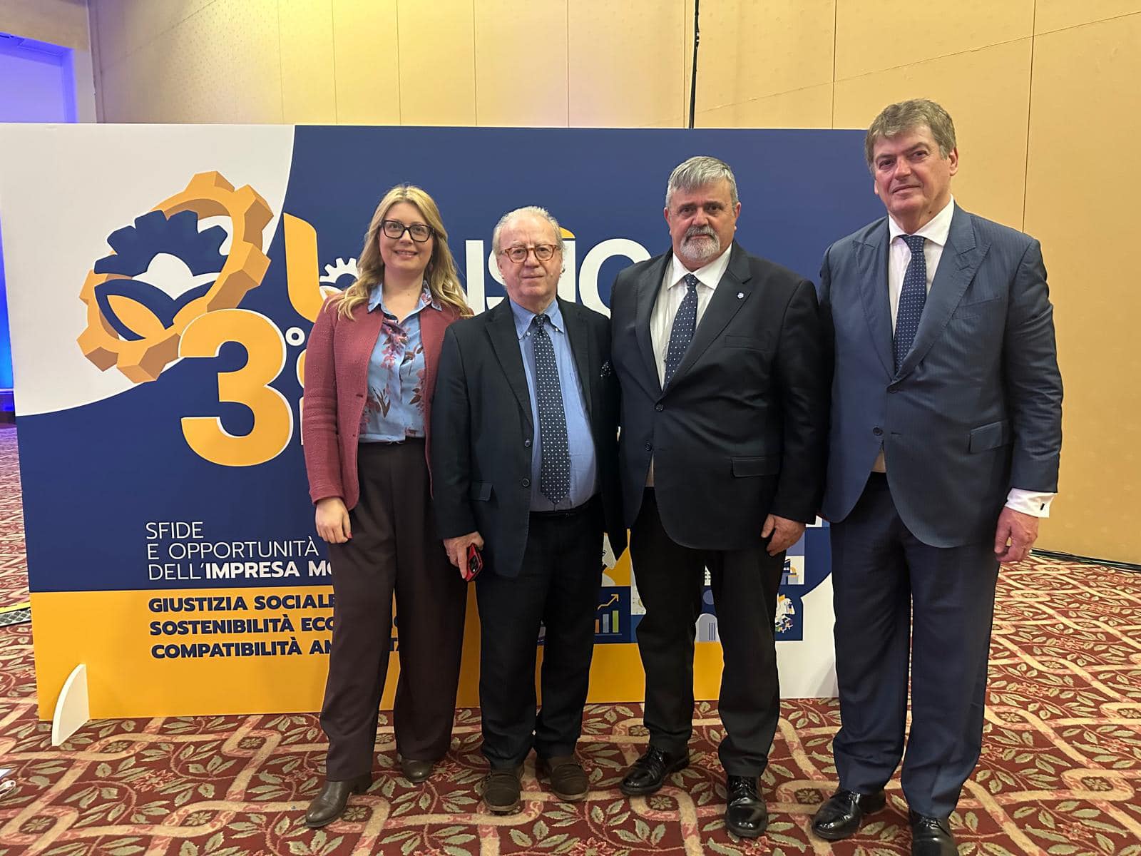 Ada Fichera, Direttrice Edizioni Sindacali, Giovanni Firera, Presidente Regionale UNSIC Piemonte, Paolo Capone Segretario Generale Ugl, Bamir Topi (Presidente Emerito dell'Albania), 